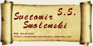 Svetomir Smolenski vizit kartica